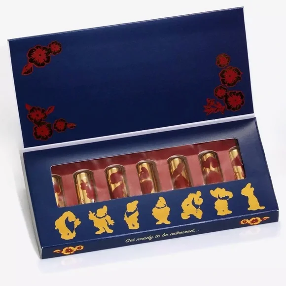 Disney Snow White 1937 Collection Mini Lipstick Set by Besame RARE NEW/SEALED - Picture 2 of 9